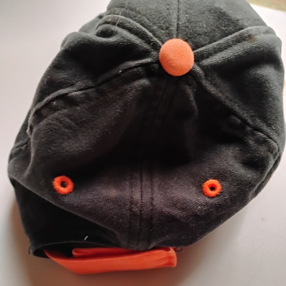 🎣 White Cap PERCH POUDER 5th Annual SPORTS 🧢BASEBALL CAP Black Unisex OS - Picture 2 of 16